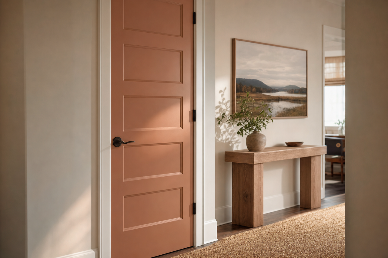 Brentwood by Benjamin Moore on interior-doors