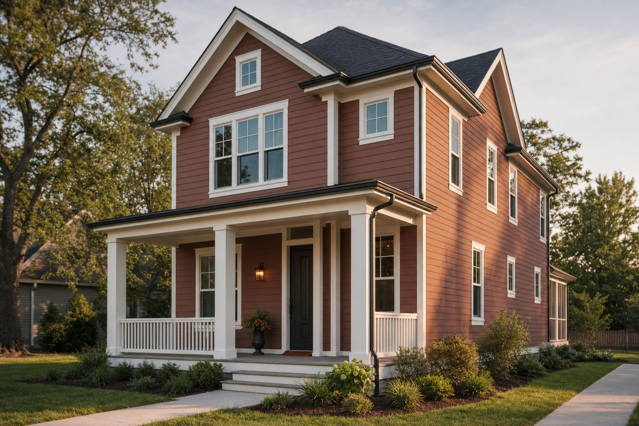 Abbey Brown by Benjamin Moore on exterior