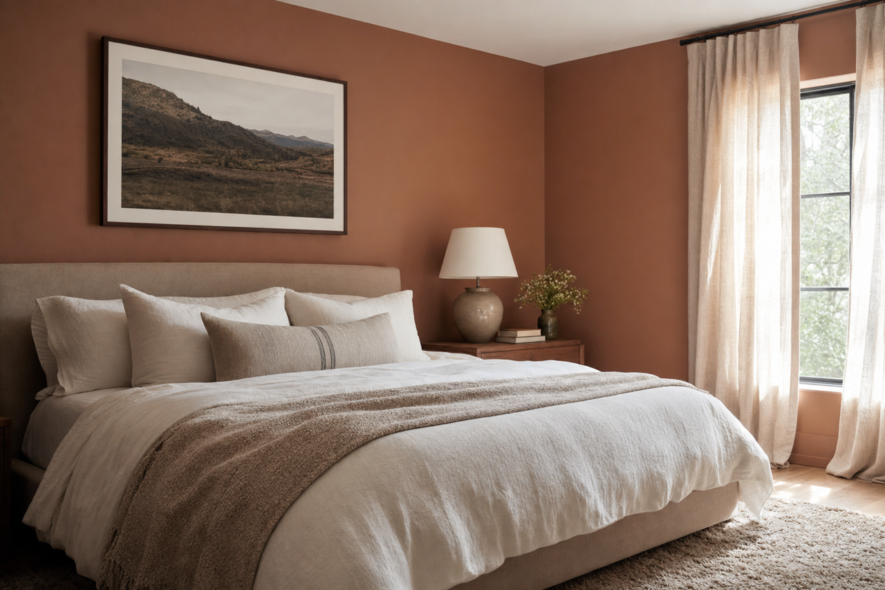 Abbey Brown by Benjamin Moore on interiors