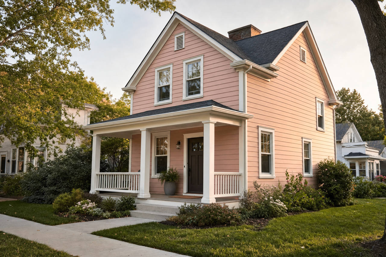 Nutmeg by Benjamin Moore on exterior