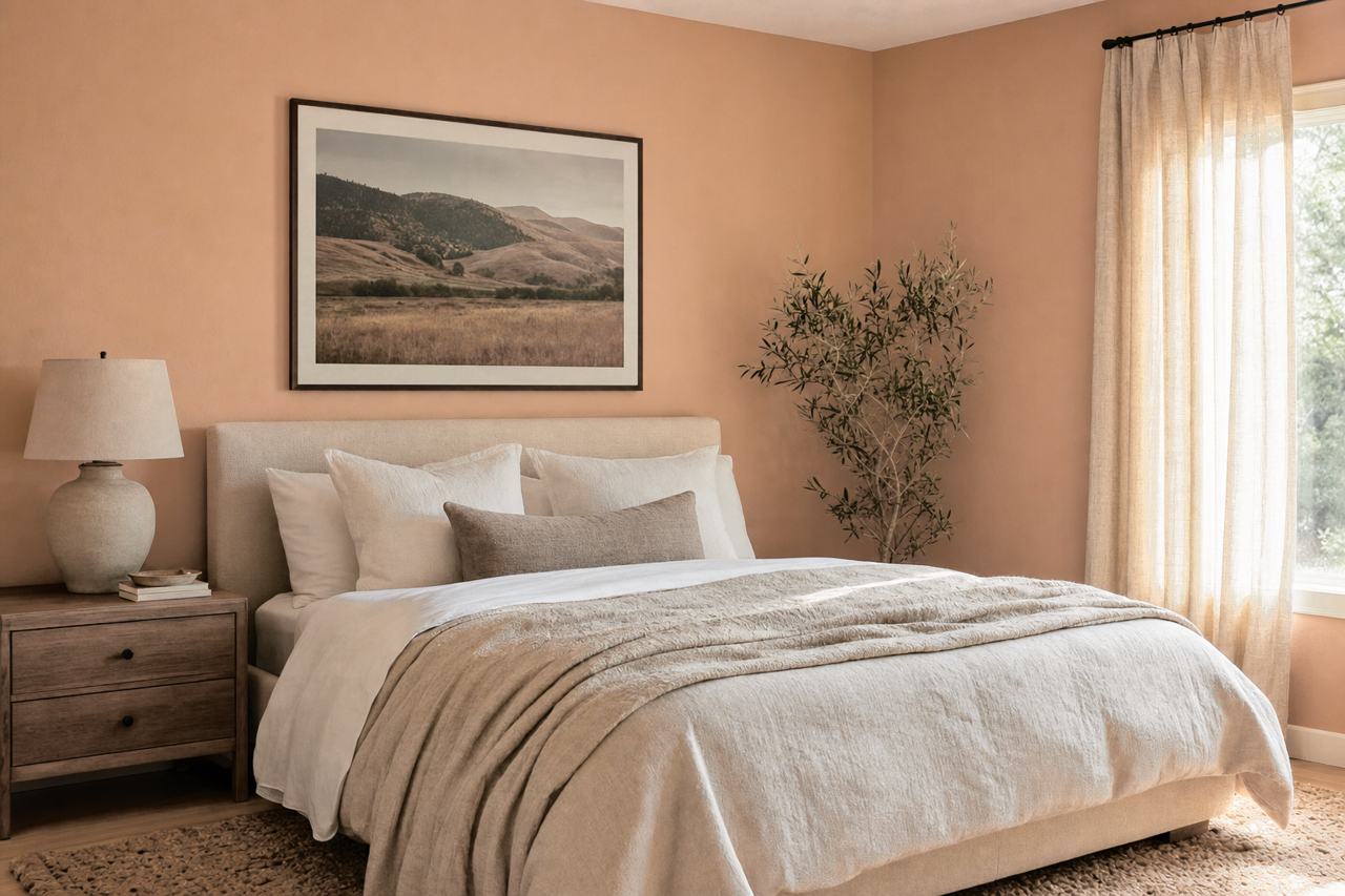 Nutmeg by Benjamin Moore on interiors