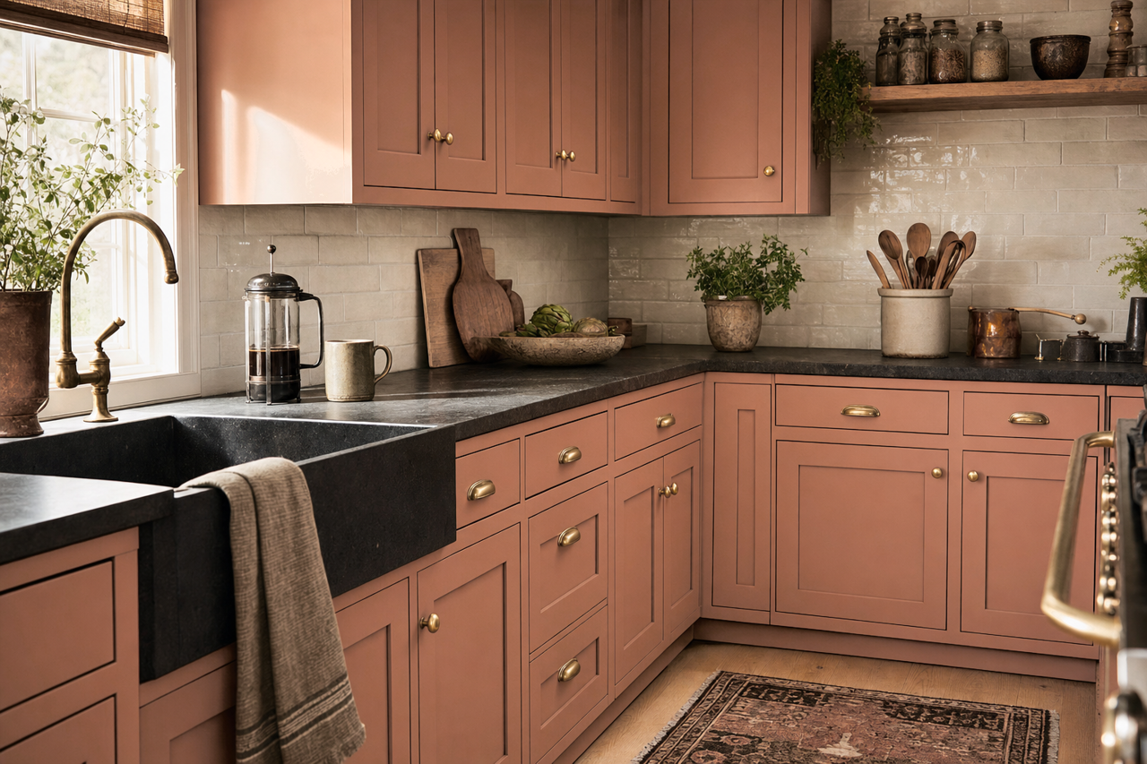 Fox by Benjamin Moore on cabinets