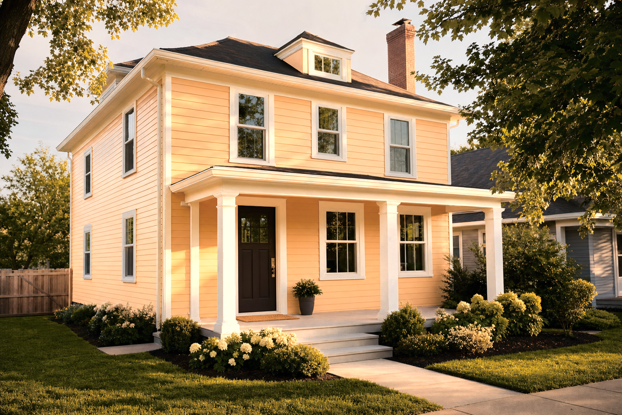 Citrus Blossom by Benjamin Moore on exterior