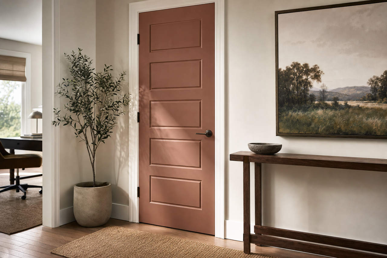 Oregon Trail by Benjamin Moore on interior-doors