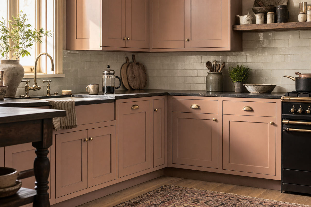 Fox by Benjamin Moore on cabinets
