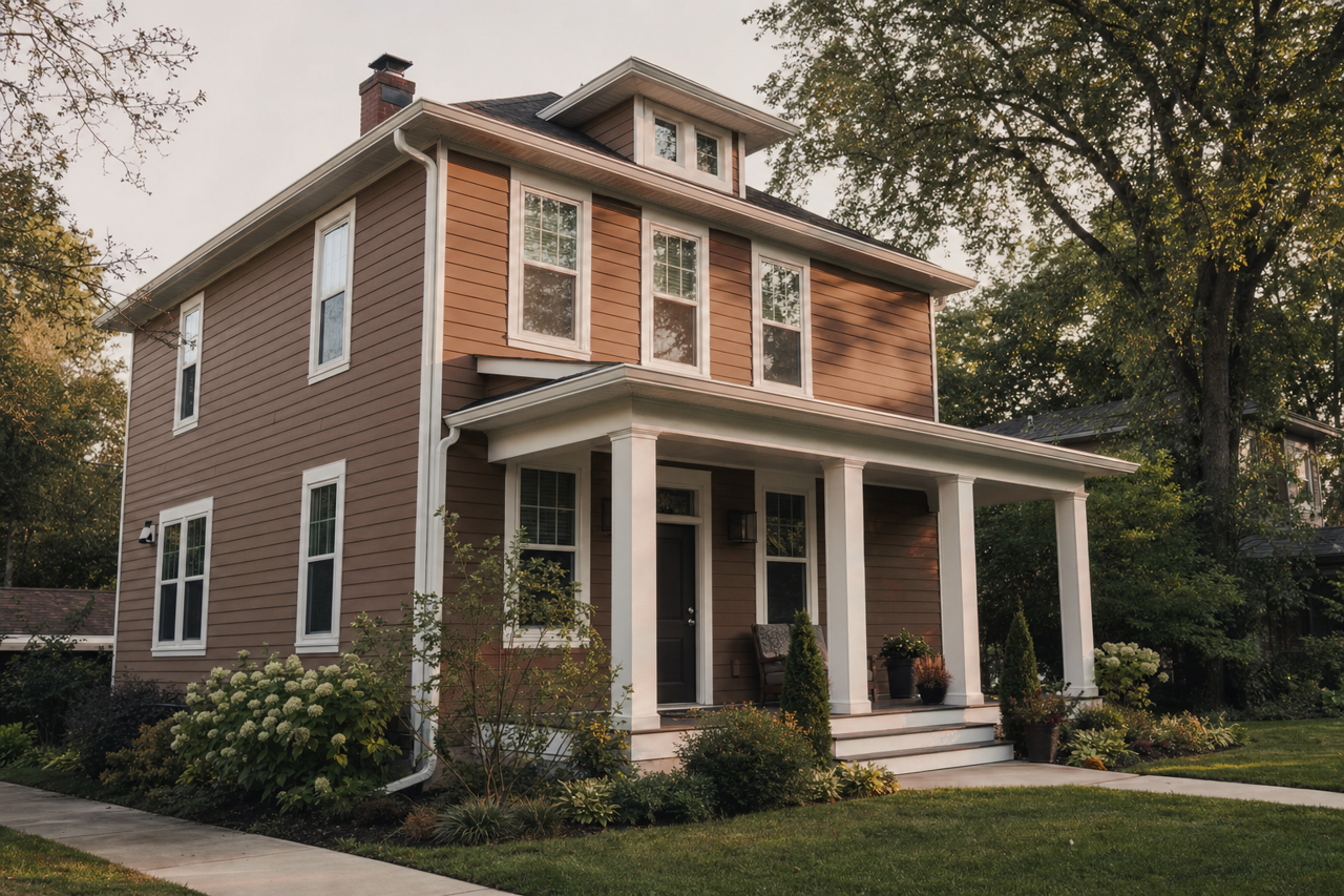 Raisin by Benjamin Moore on exterior