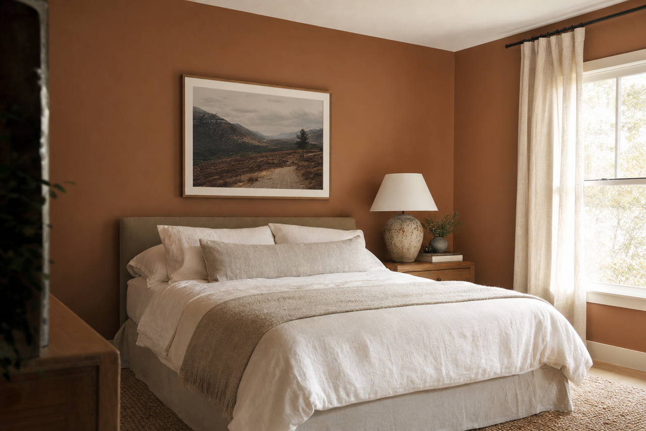 Falcon Brown by Benjamin Moore on interiors