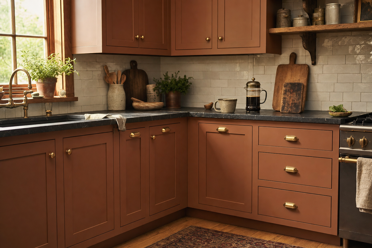 Rural by Benjamin Moore on cabinets