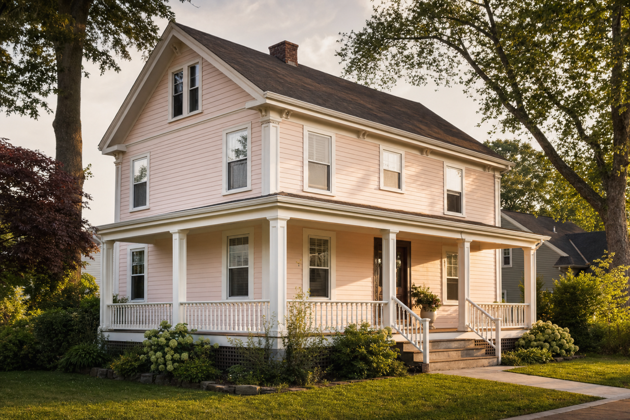 Wild Aster by Benjamin Moore on exterior