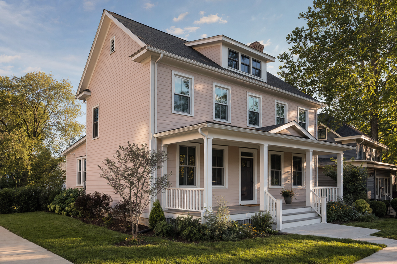 Morristown Cream by Benjamin Moore on exterior