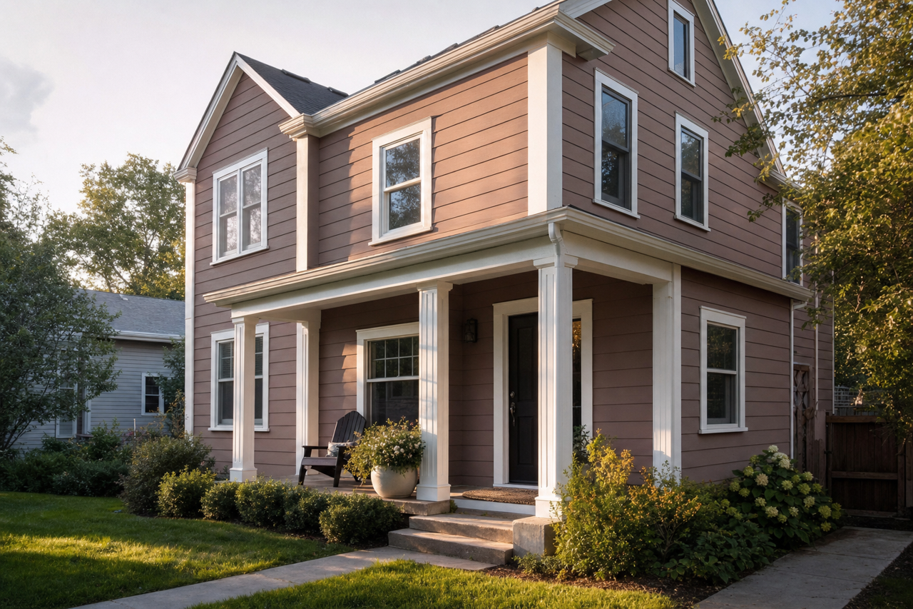 Sequoia by Benjamin Moore on exterior