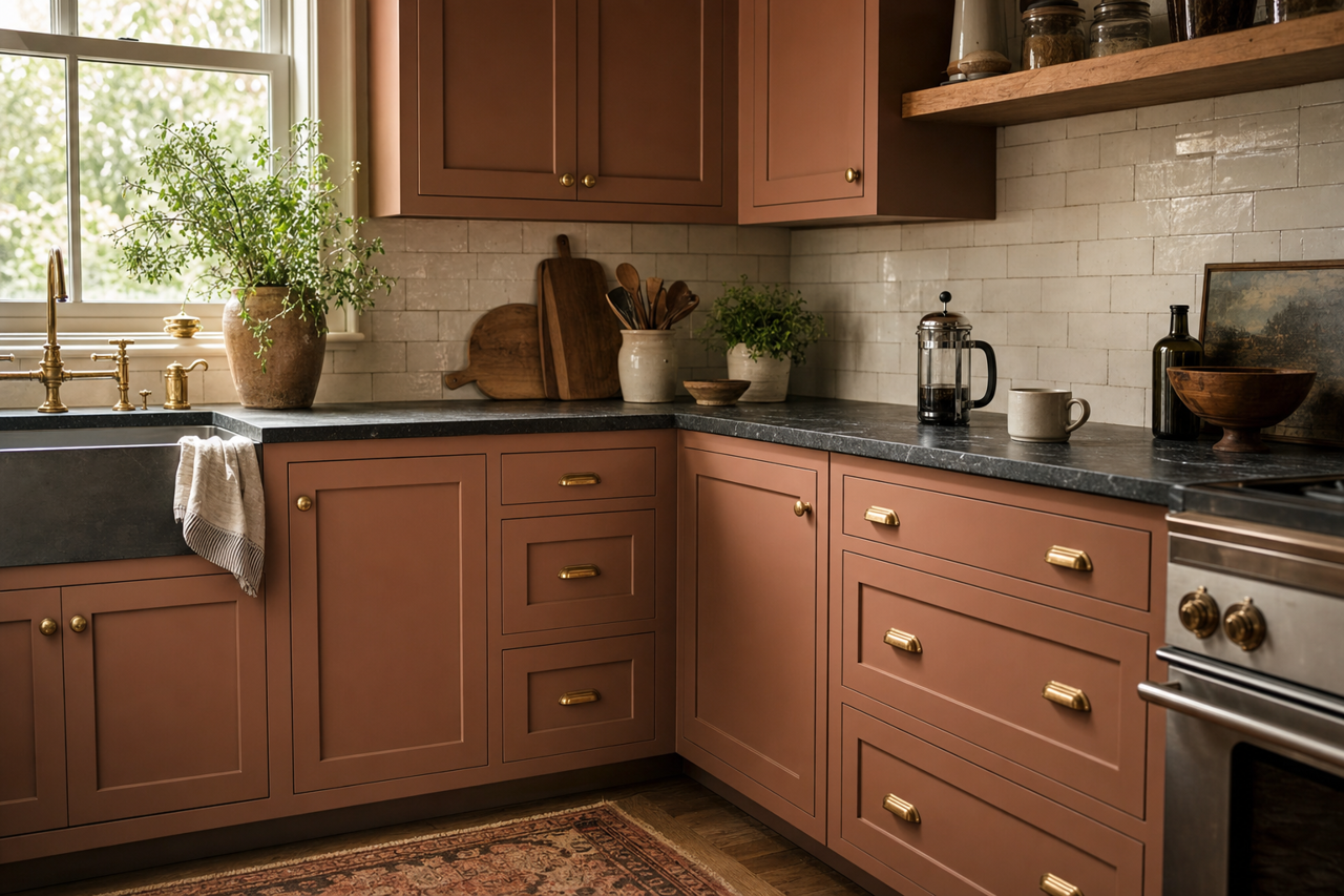 Cup by Benjamin Moore on cabinets