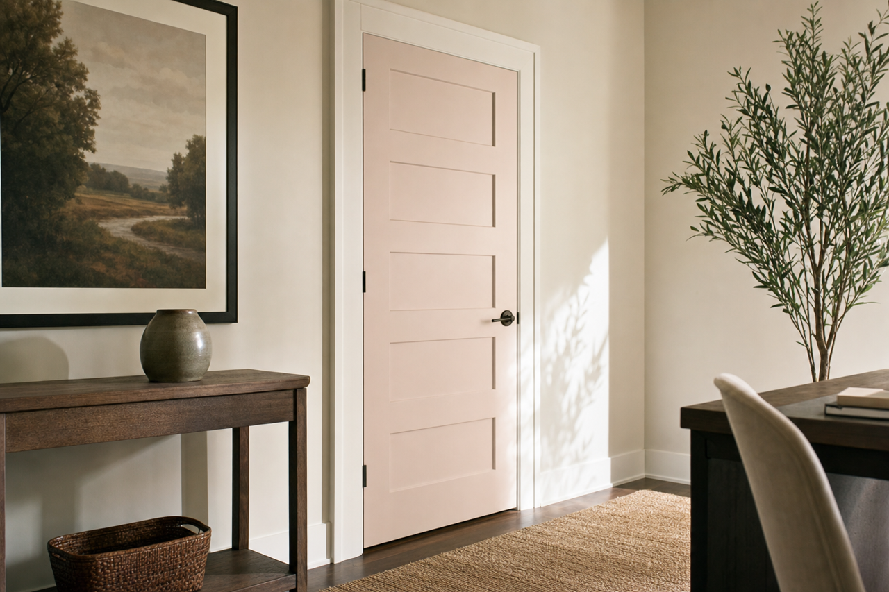Bridal by Benjamin Moore on interior-doors