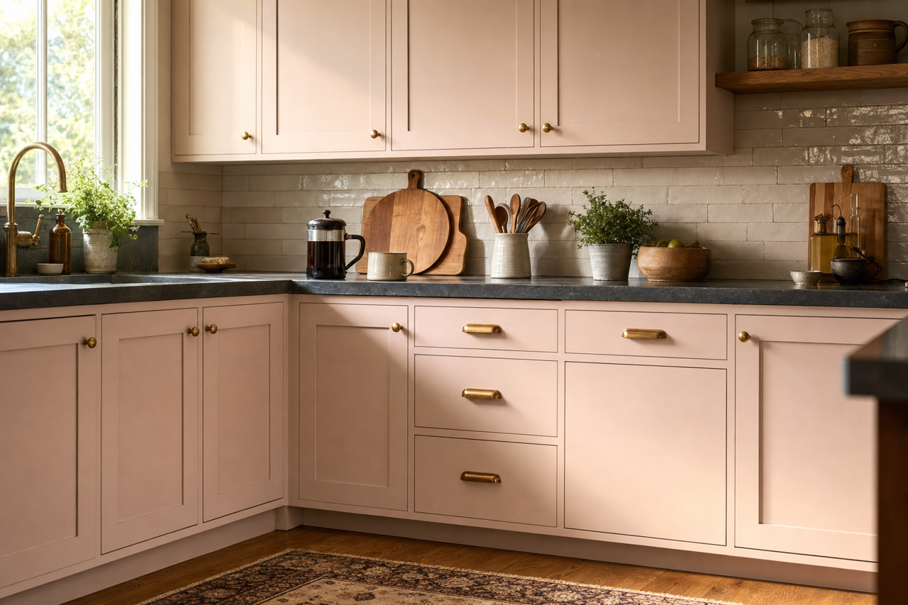 Organdy by Benjamin Moore on cabinets