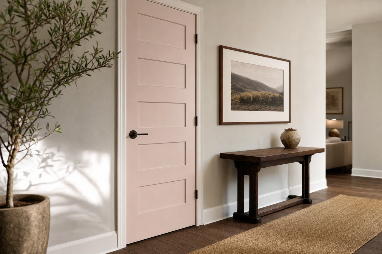 Organdy by Benjamin Moore on interior-doors