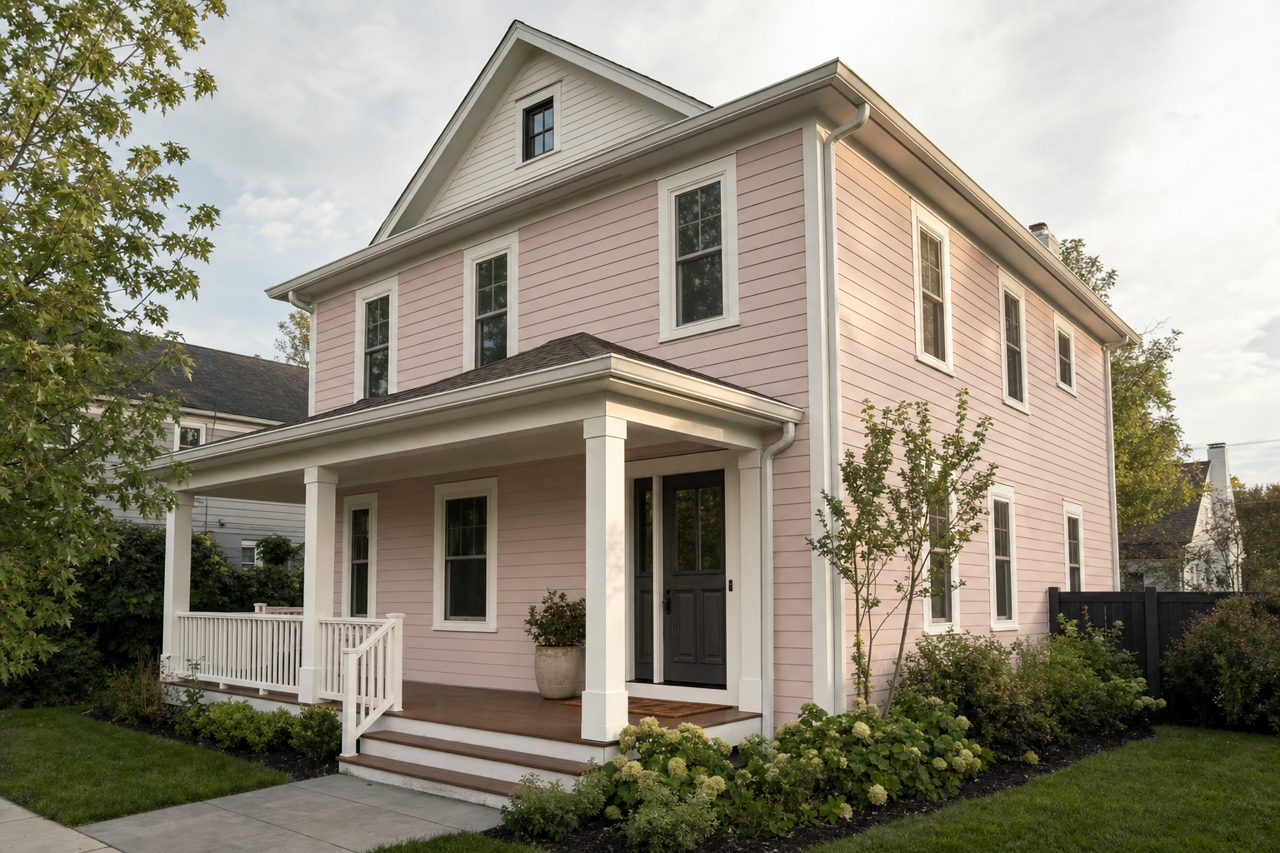 Homespun by Benjamin Moore on exterior