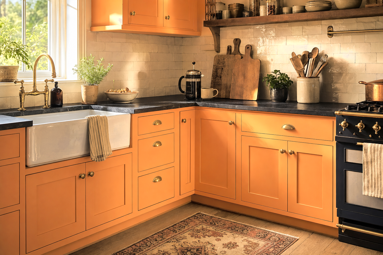 Antelope by Benjamin Moore on cabinets