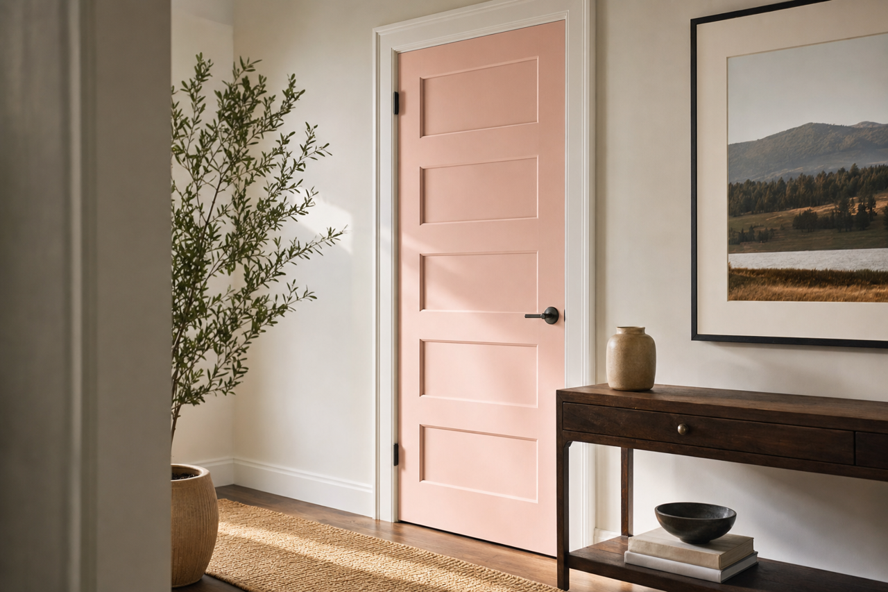 Rose Lace by Benjamin Moore on interior-doors