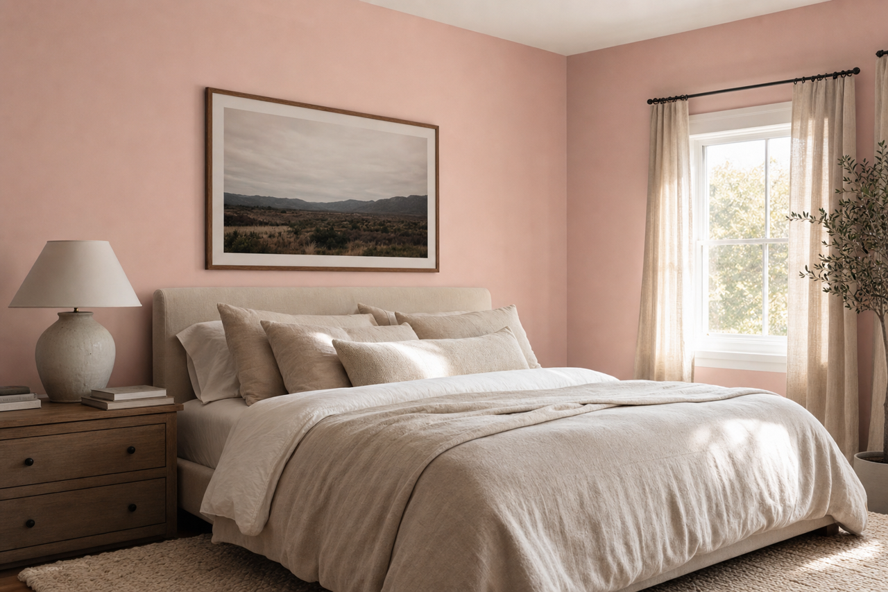 Rose Lace by Benjamin Moore on interiors