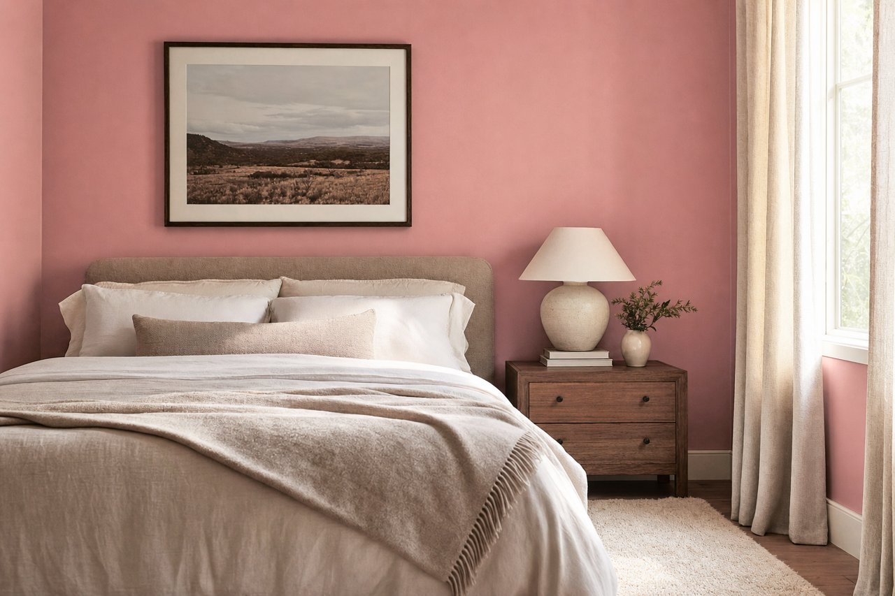 Amaryllis by Benjamin Moore on interiors