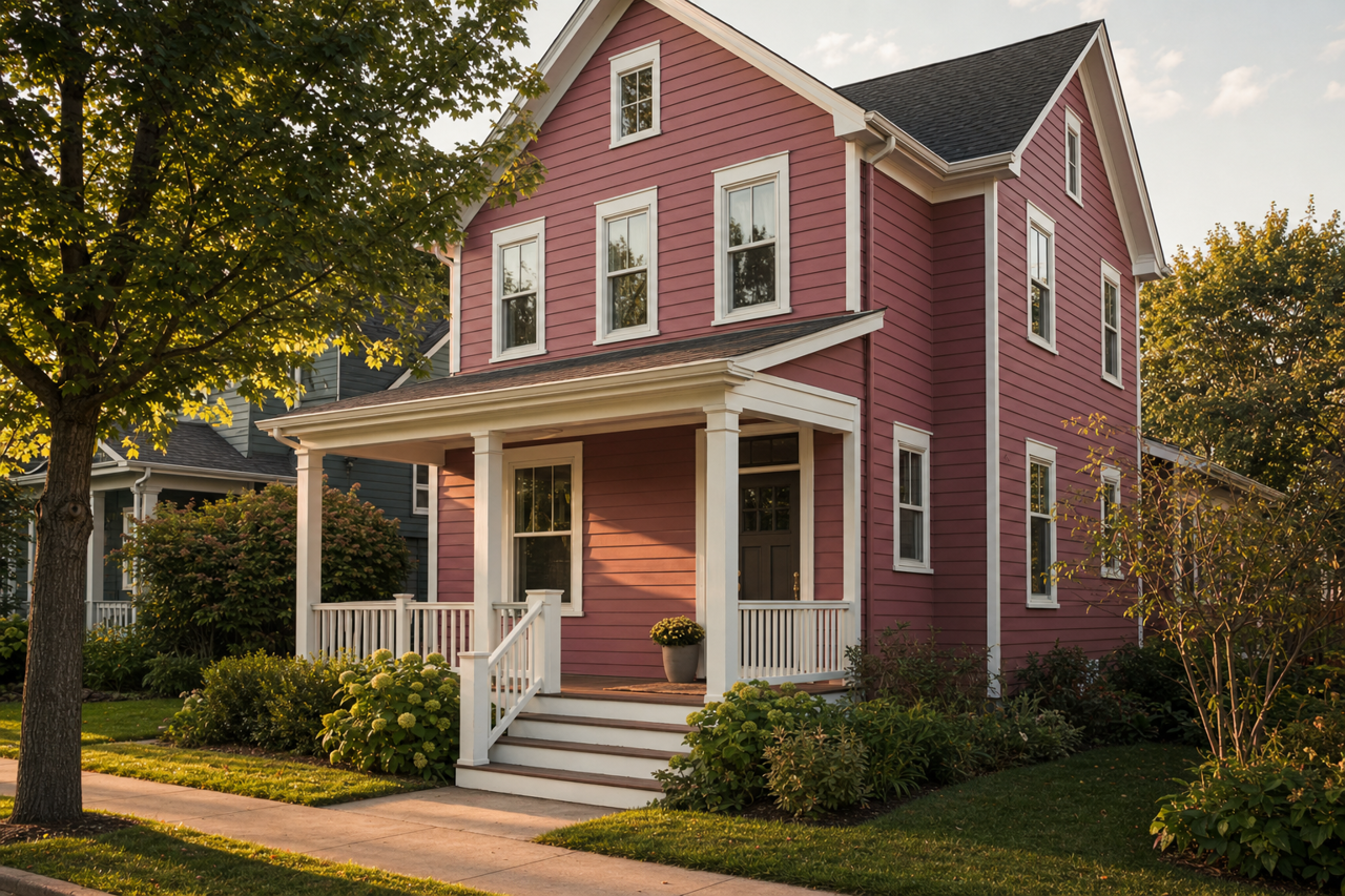 Fading Twilight by Benjamin Moore on exterior