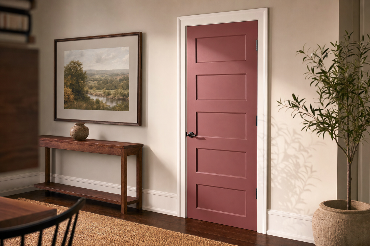 Fading Twilight by Benjamin Moore on interior-doors