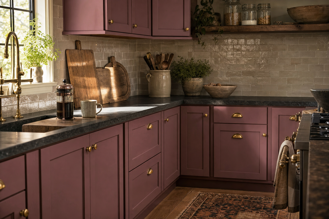 Love by Benjamin Moore on cabinets