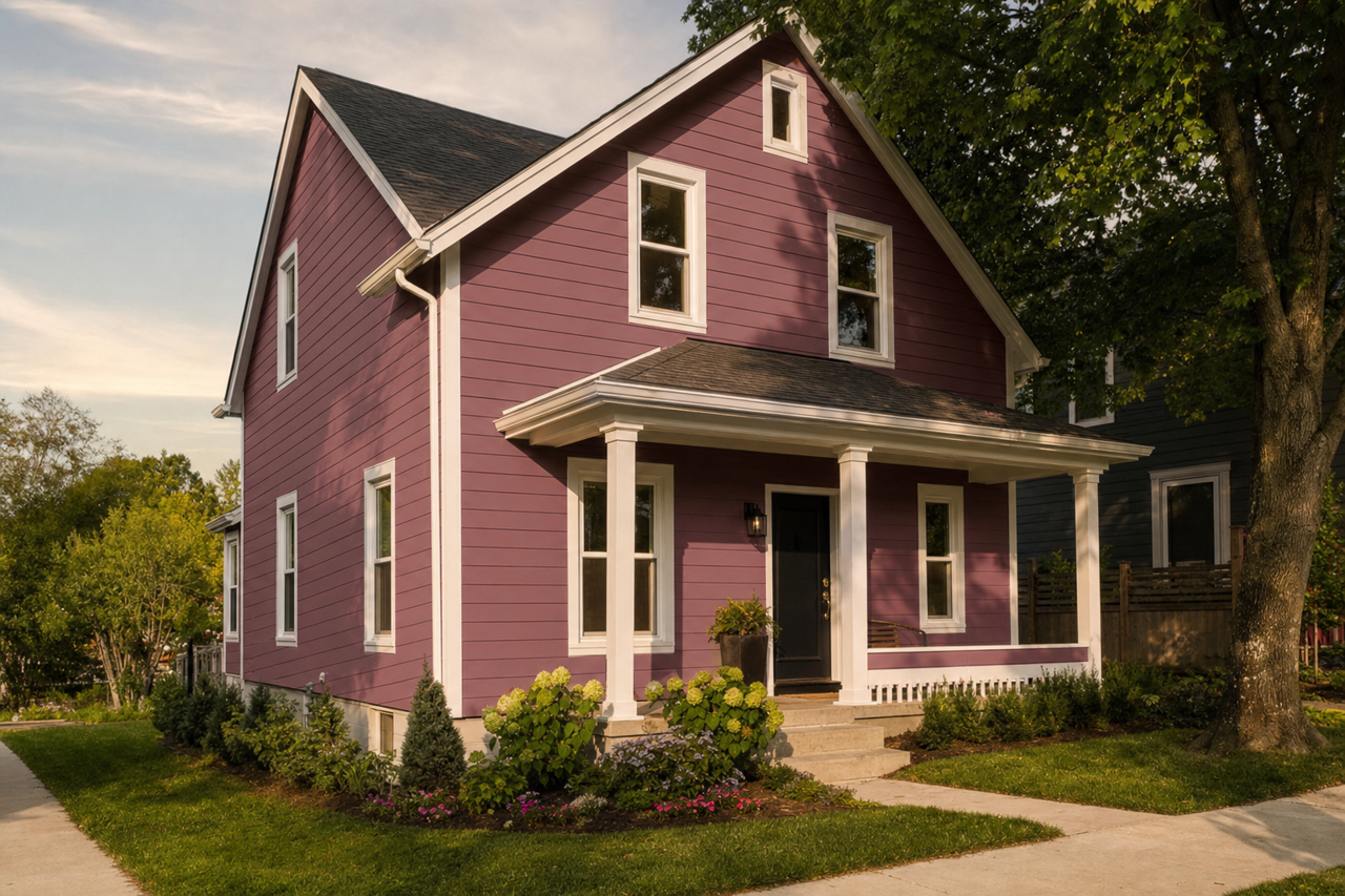Love by Benjamin Moore on exterior