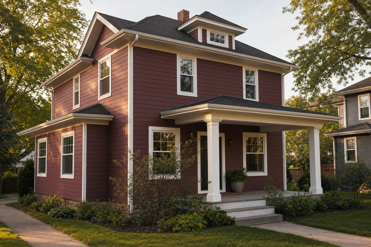 Ruby by Benjamin Moore on exterior