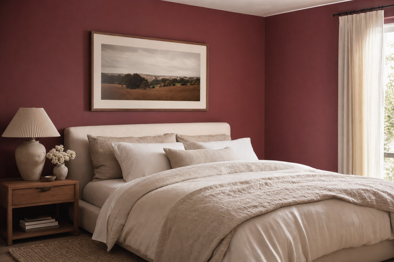 Ruby by Benjamin Moore on interiors