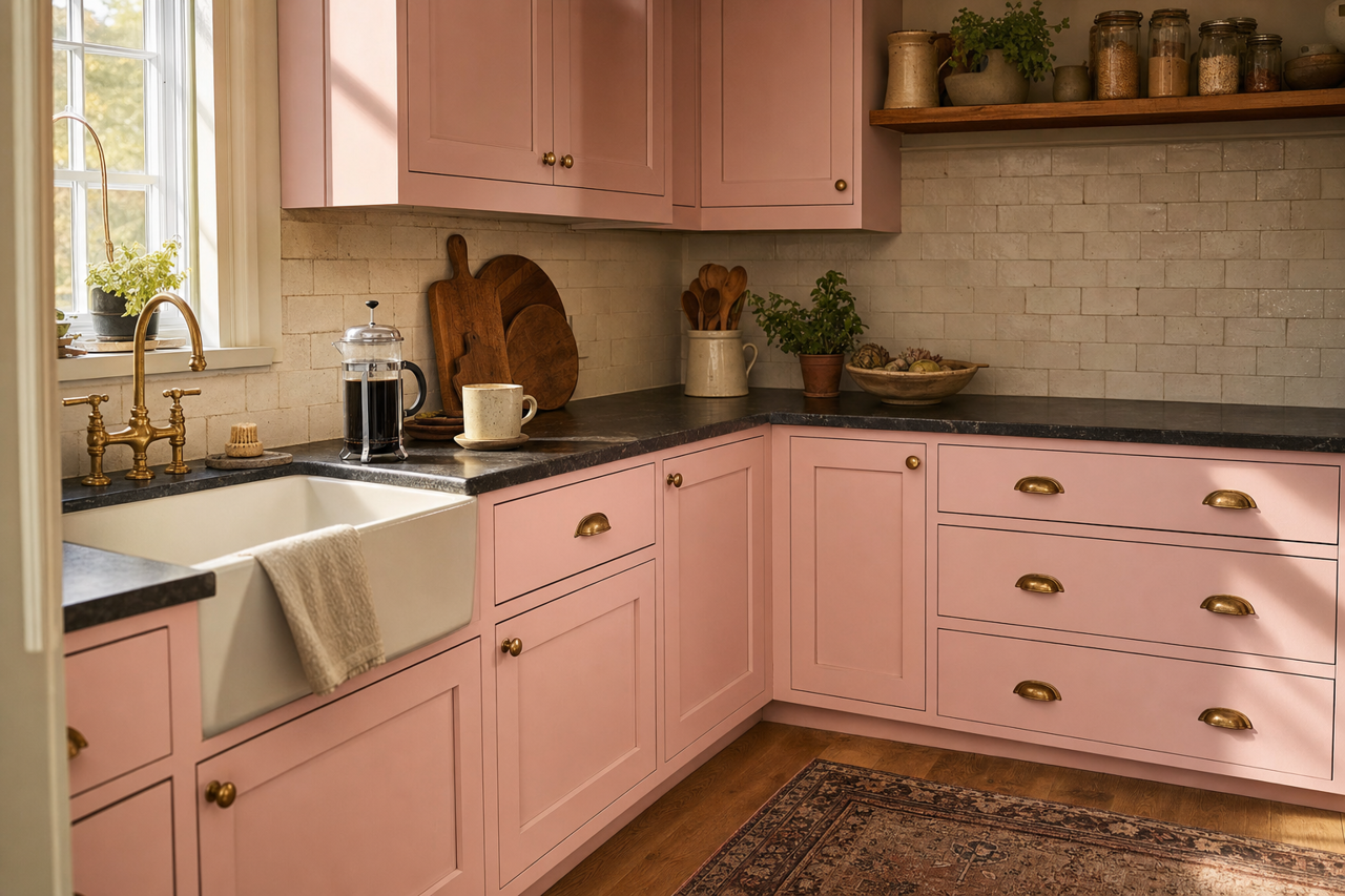 Cotton by Benjamin Moore on cabinets