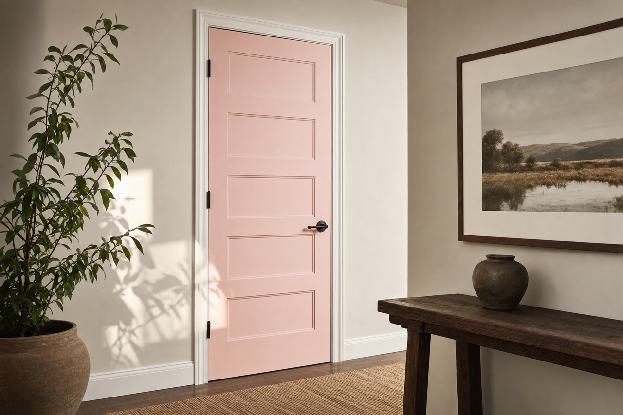 Cotton by Benjamin Moore on interior-doors