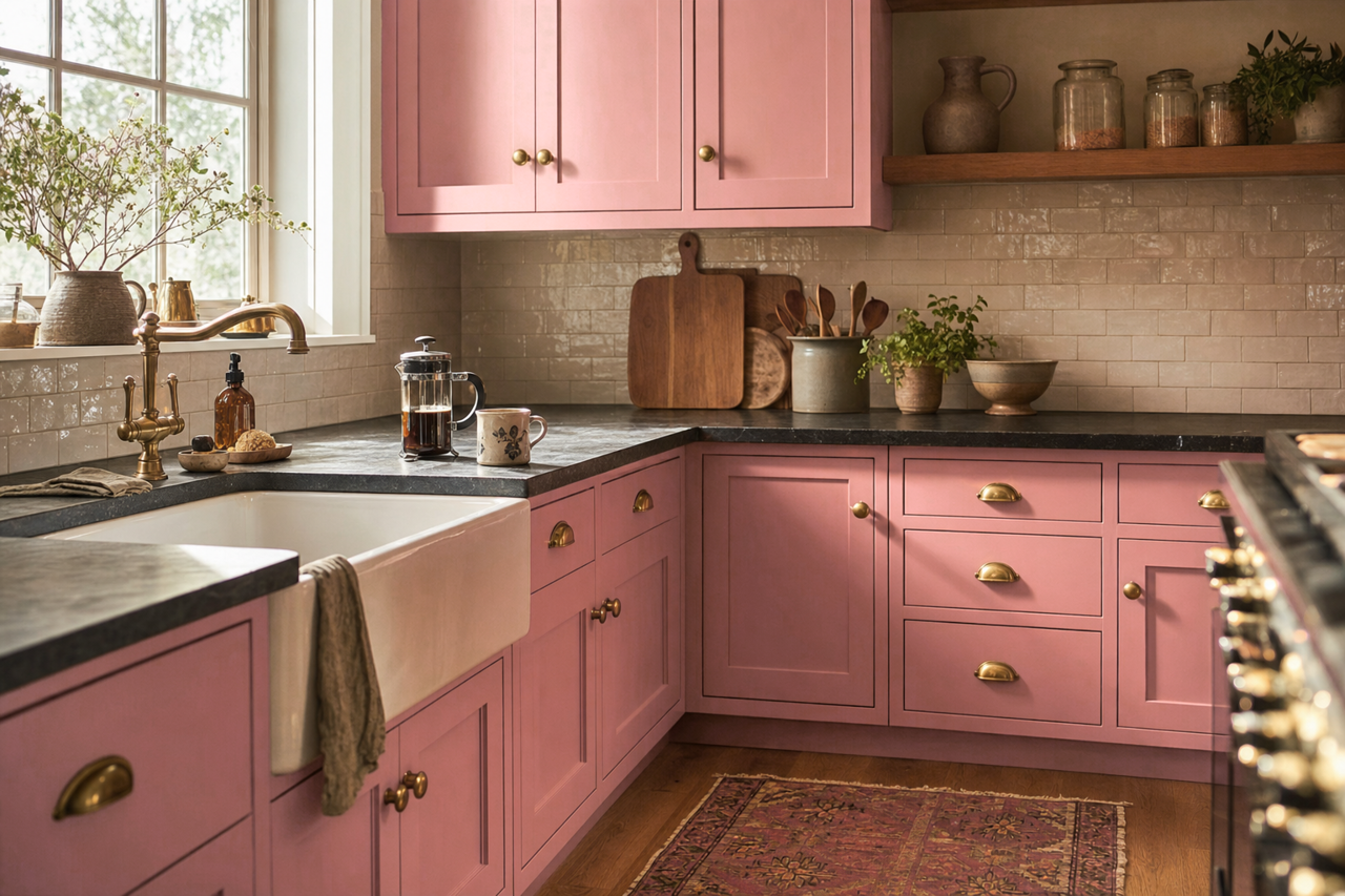 Hummingbird by Benjamin Moore on cabinets
