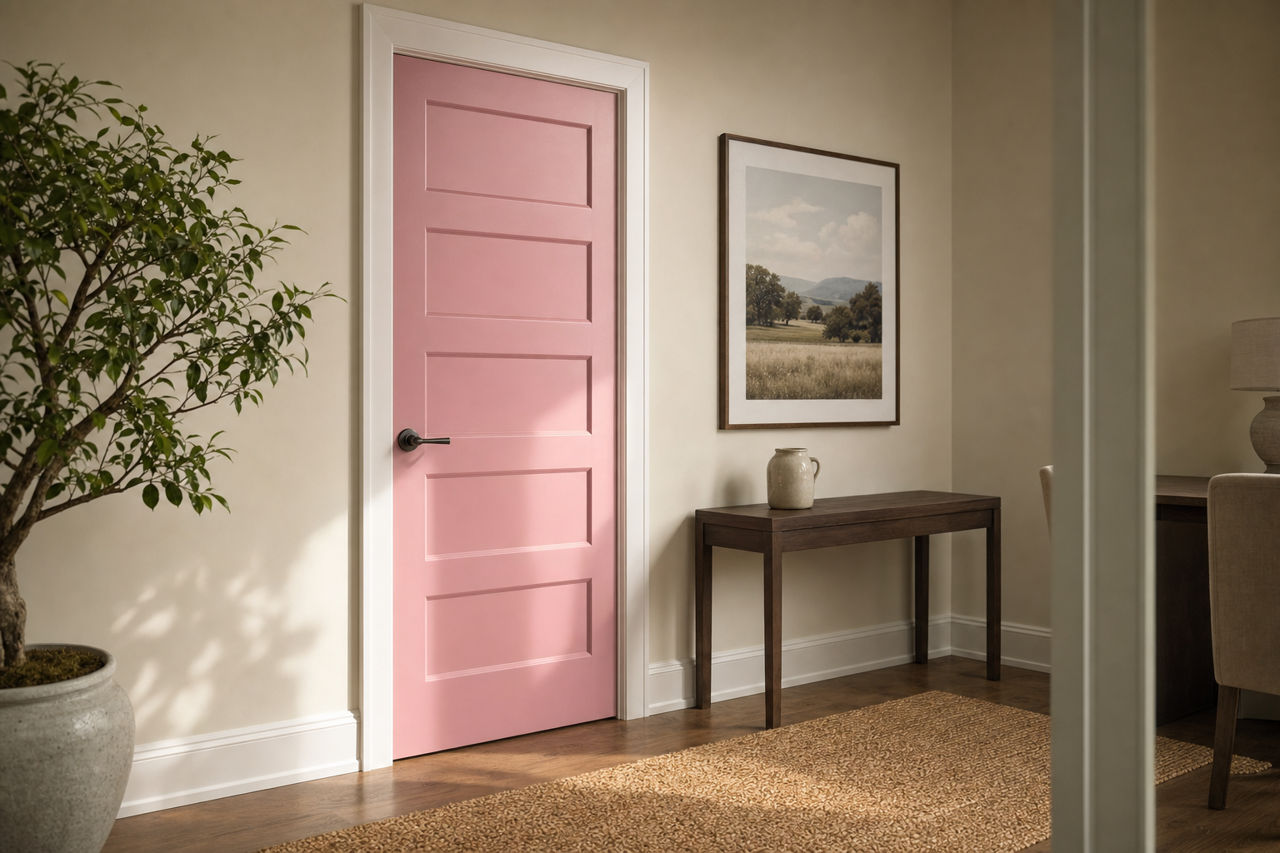 Hummingbird by Benjamin Moore on interior-doors