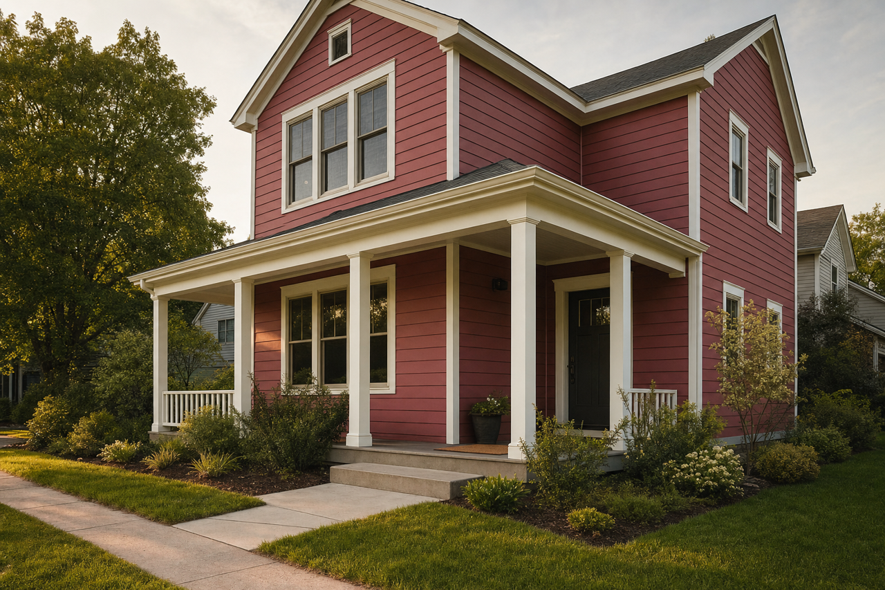 Warm Earth by Benjamin Moore on exterior