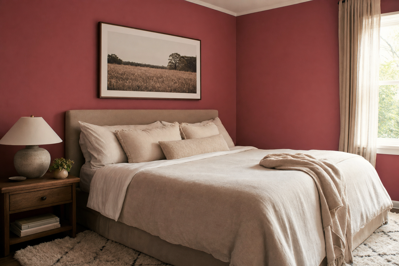 Warm Earth by Benjamin Moore on interiors