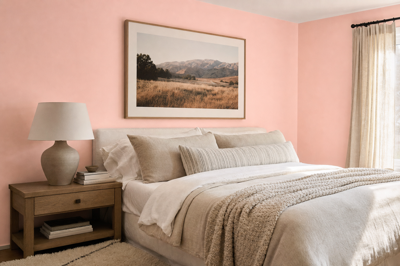 Rose by Benjamin Moore on interiors