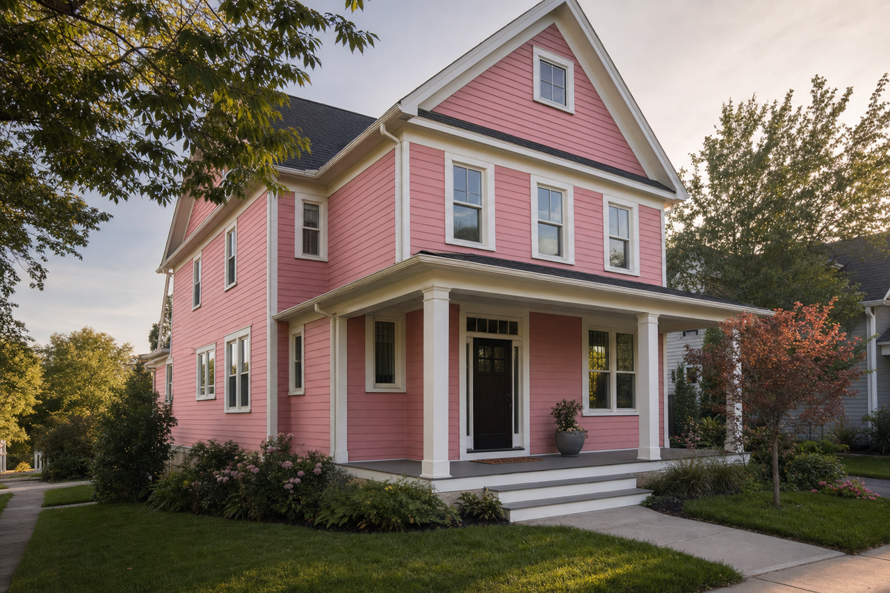 Toasted Mauve by Benjamin Moore on exterior