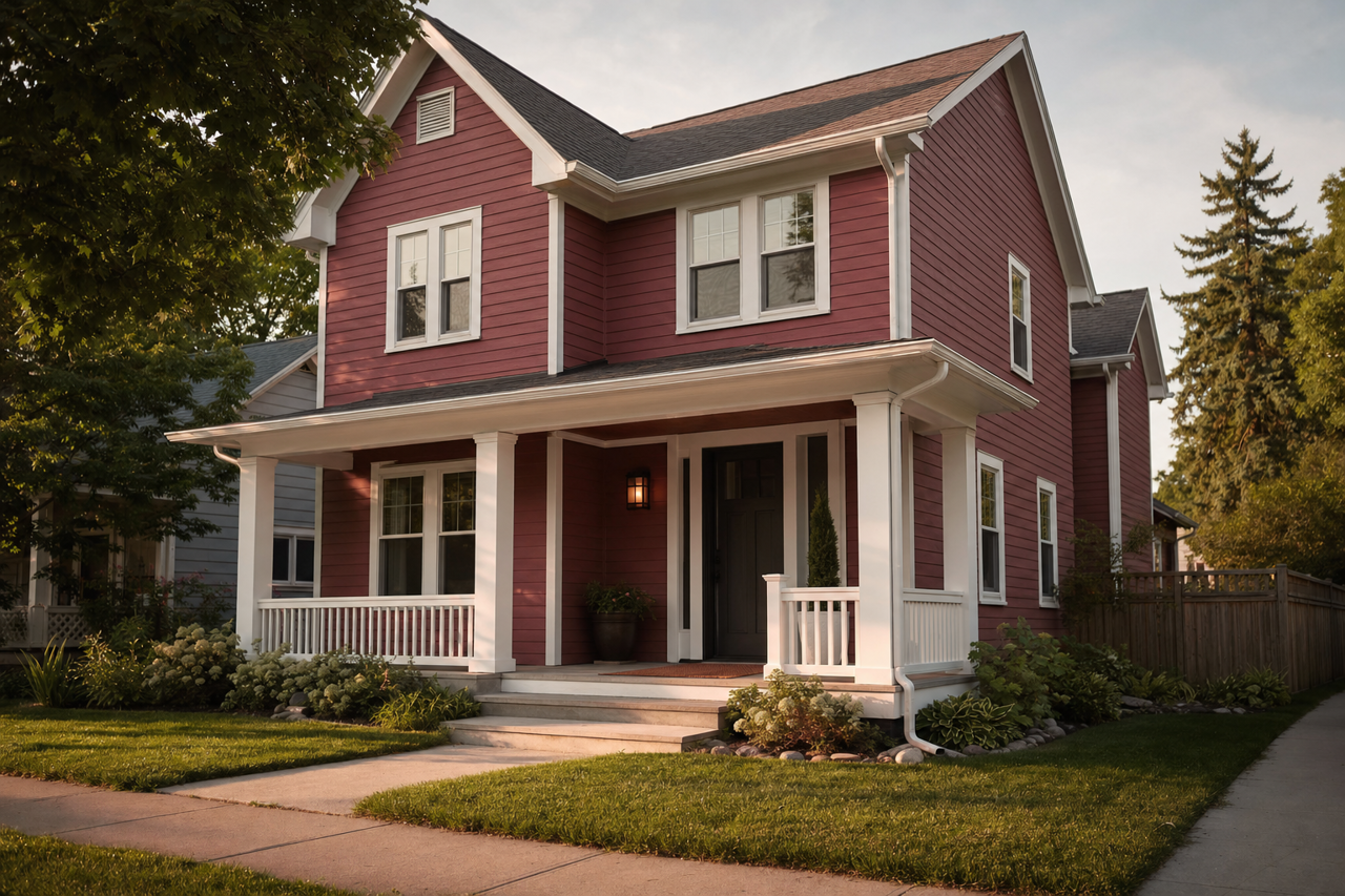 Tawny Port by Benjamin Moore on exterior