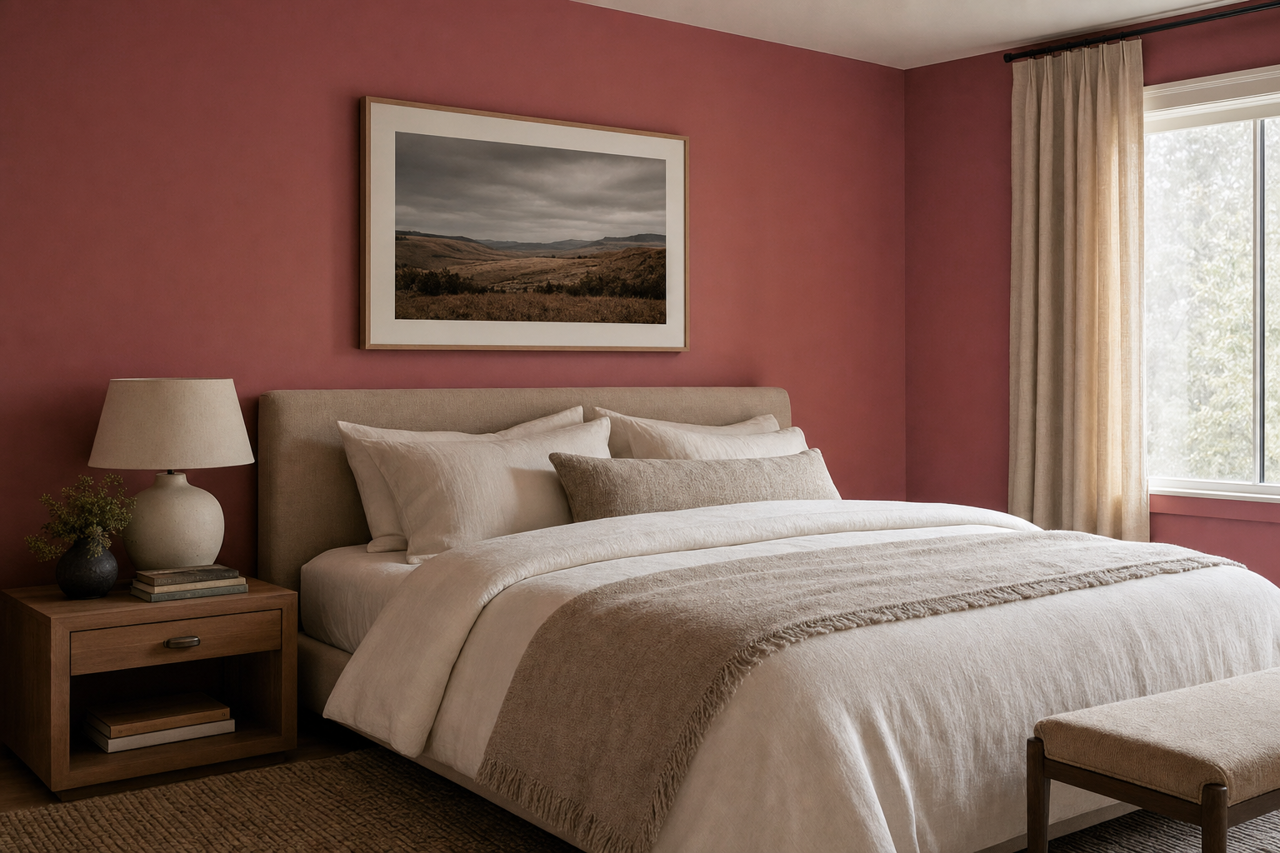 Tawny Port by Benjamin Moore on interiors