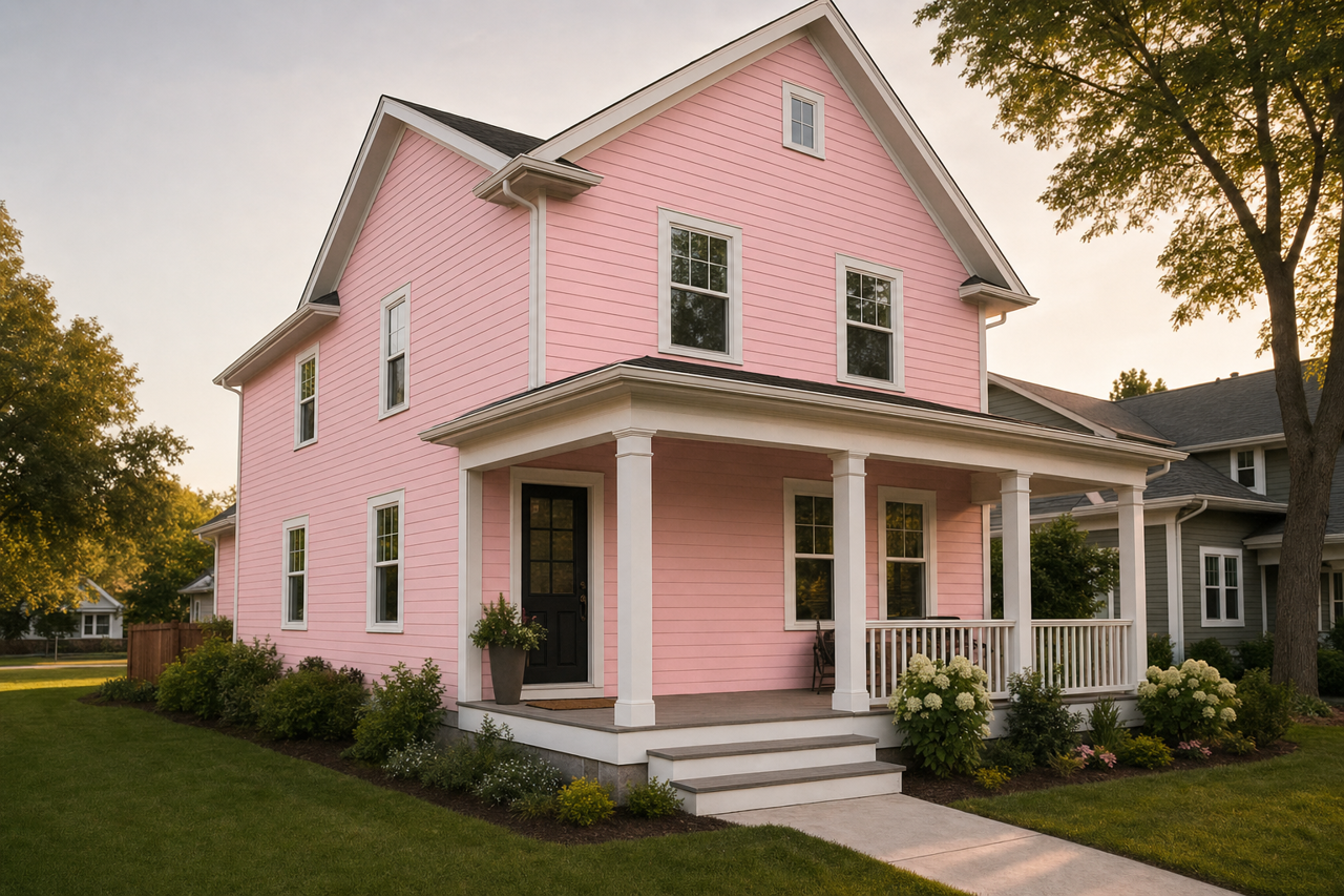 Hearts Delight by Benjamin Moore on exterior
