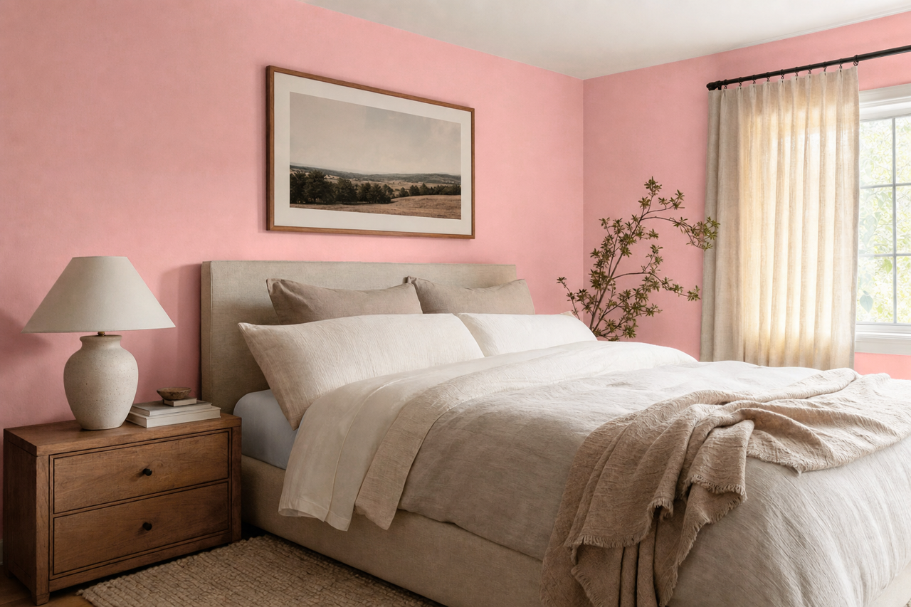 Hearts Delight by Benjamin Moore on interiors