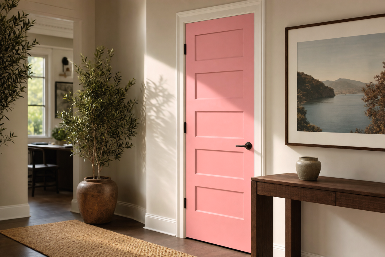 Secret Garden by Benjamin Moore on interior-doors