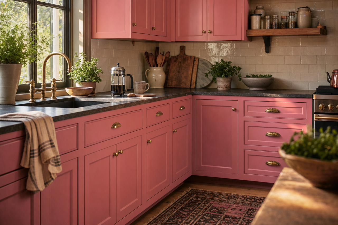 Cinco by Benjamin Moore on cabinets
