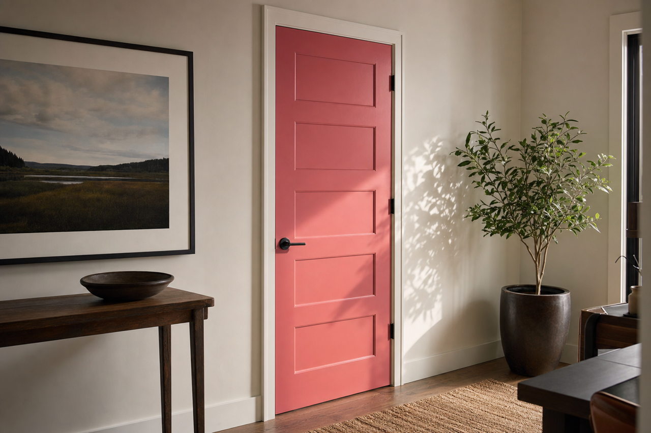Cinco by Benjamin Moore on interior-doors