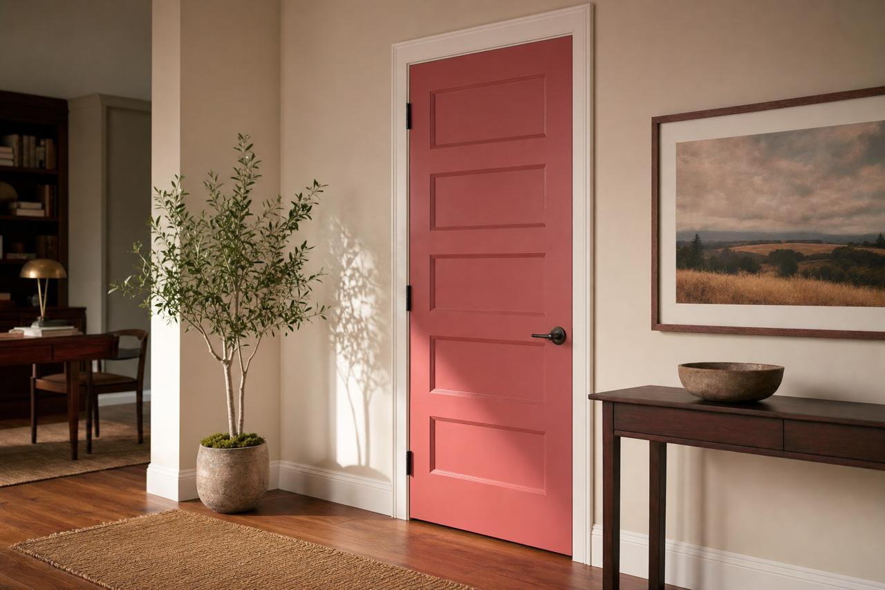 Santa fe Pottery by Benjamin Moore on interior-doors