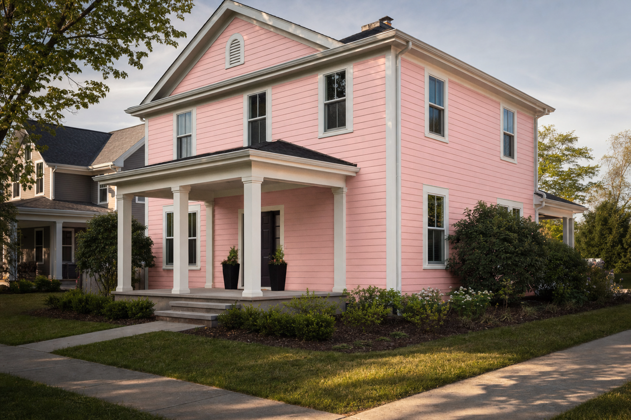Brighton Rock Candy by Benjamin Moore on exterior