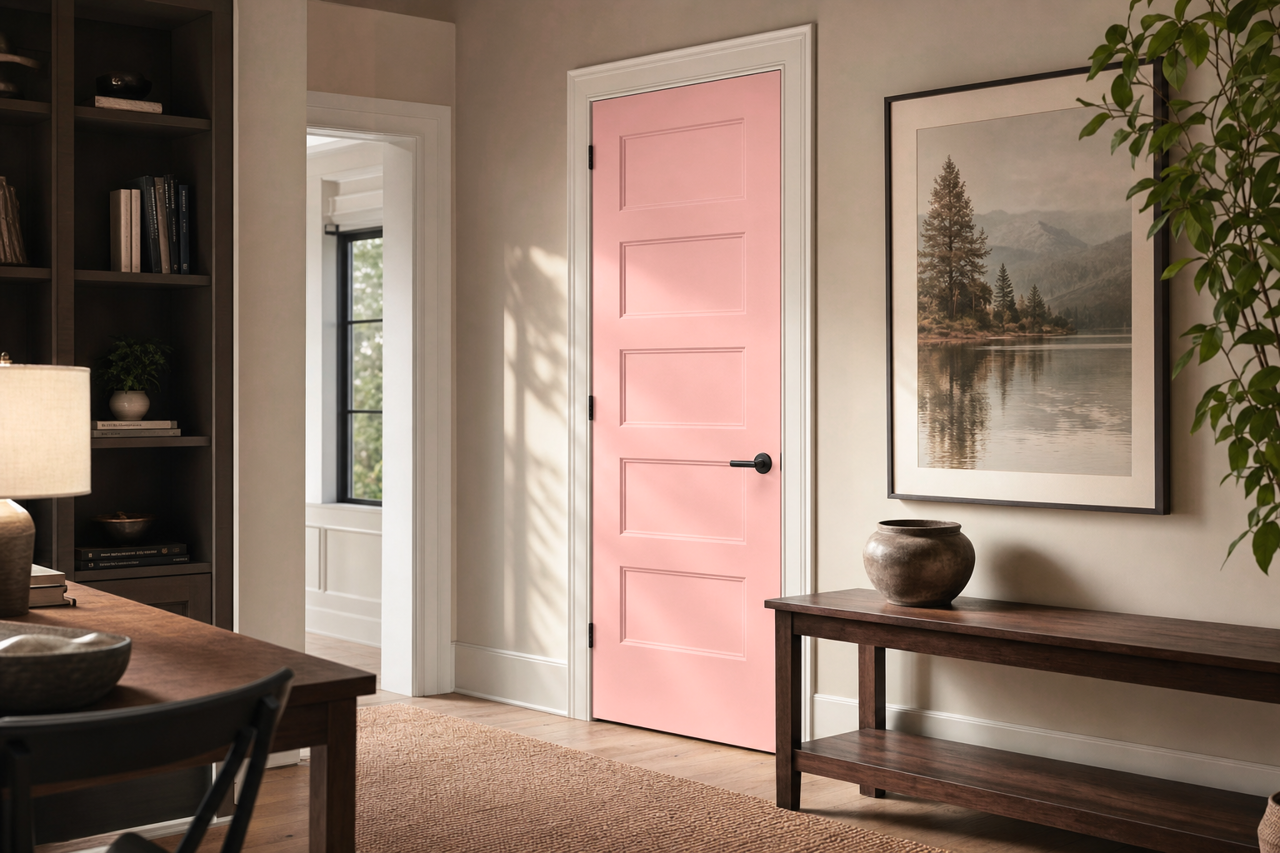 Brighton Rock Candy by Benjamin Moore on interior-doors
