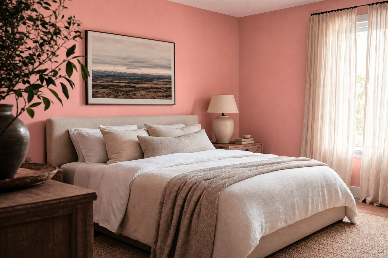 Venetian Rose by Benjamin Moore on interiors