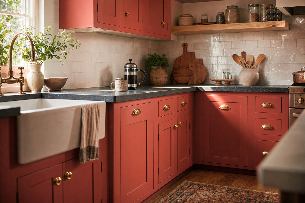 Tucson by Benjamin Moore on cabinets